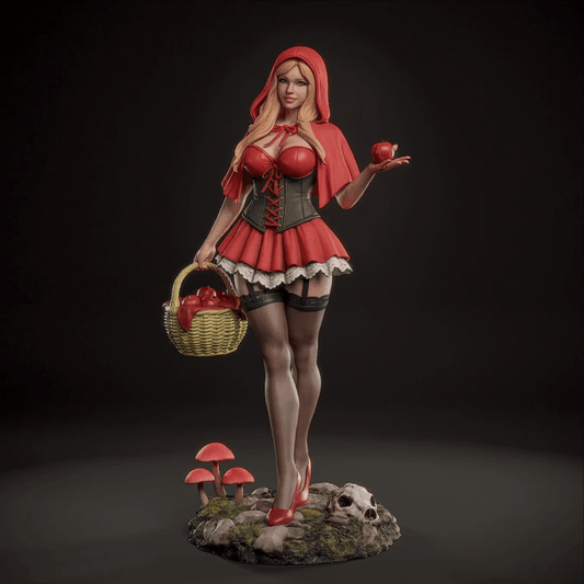 Red Riding Hood Sculpture (75mm to 500mm) - Unassembled/Unpainted/3D Print
