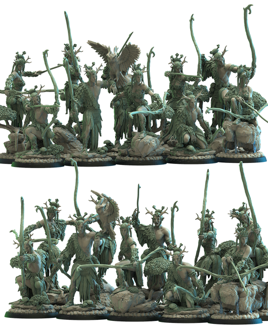 Sakura Archers (x10) - Wood Elves - TTRPG - Wargaming - Dungeons and Dragons