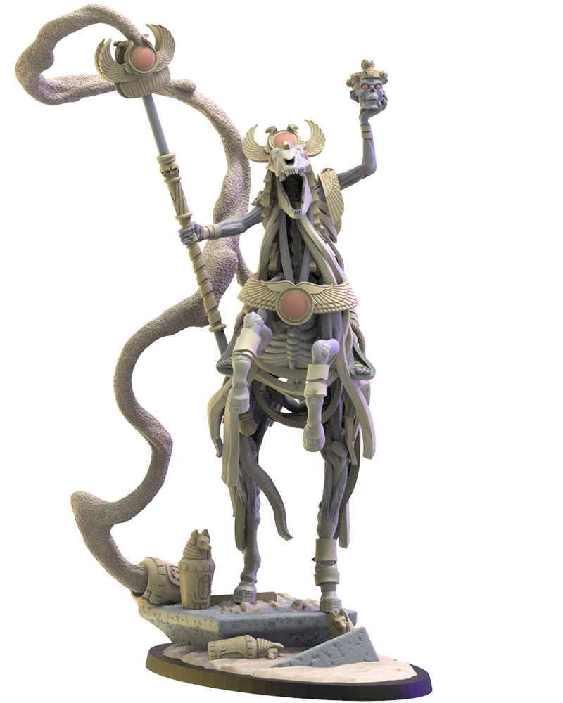 Seb, Headless Sorcerer - Tomb Kings - Undead - TTRPG - Wargaming - Dungeons and Dragons