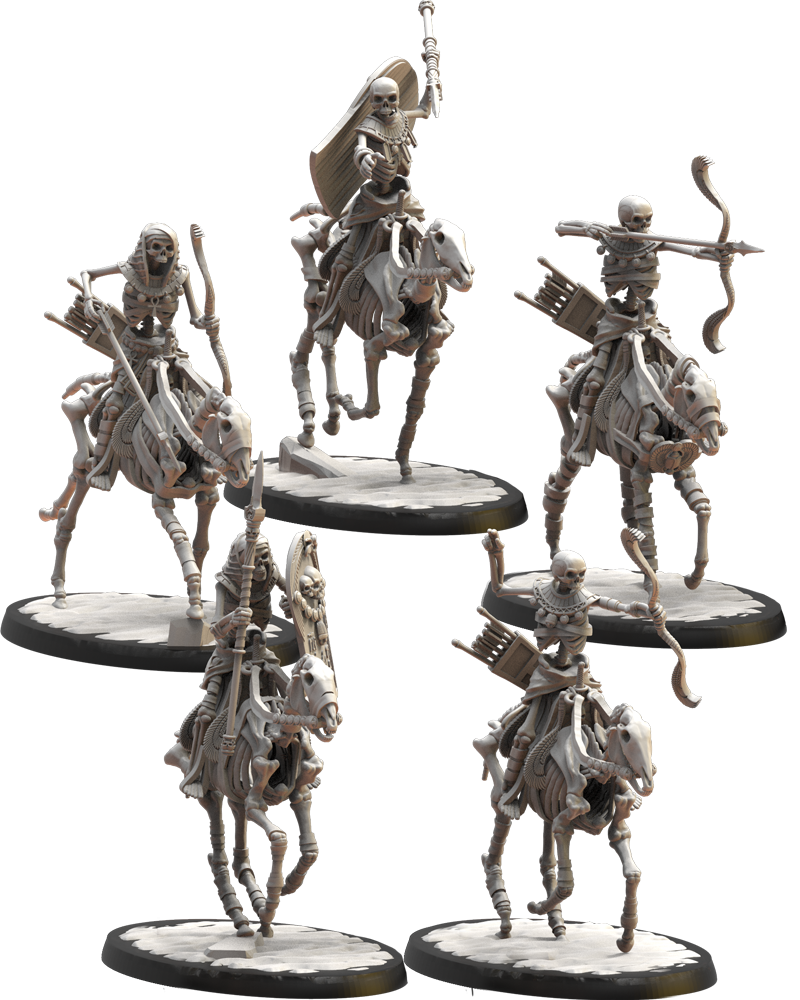 Second Dinasty Knights (x5) - Tomb Kings - Undead - TTRPG - Wargaming - Dungeons and Dragons