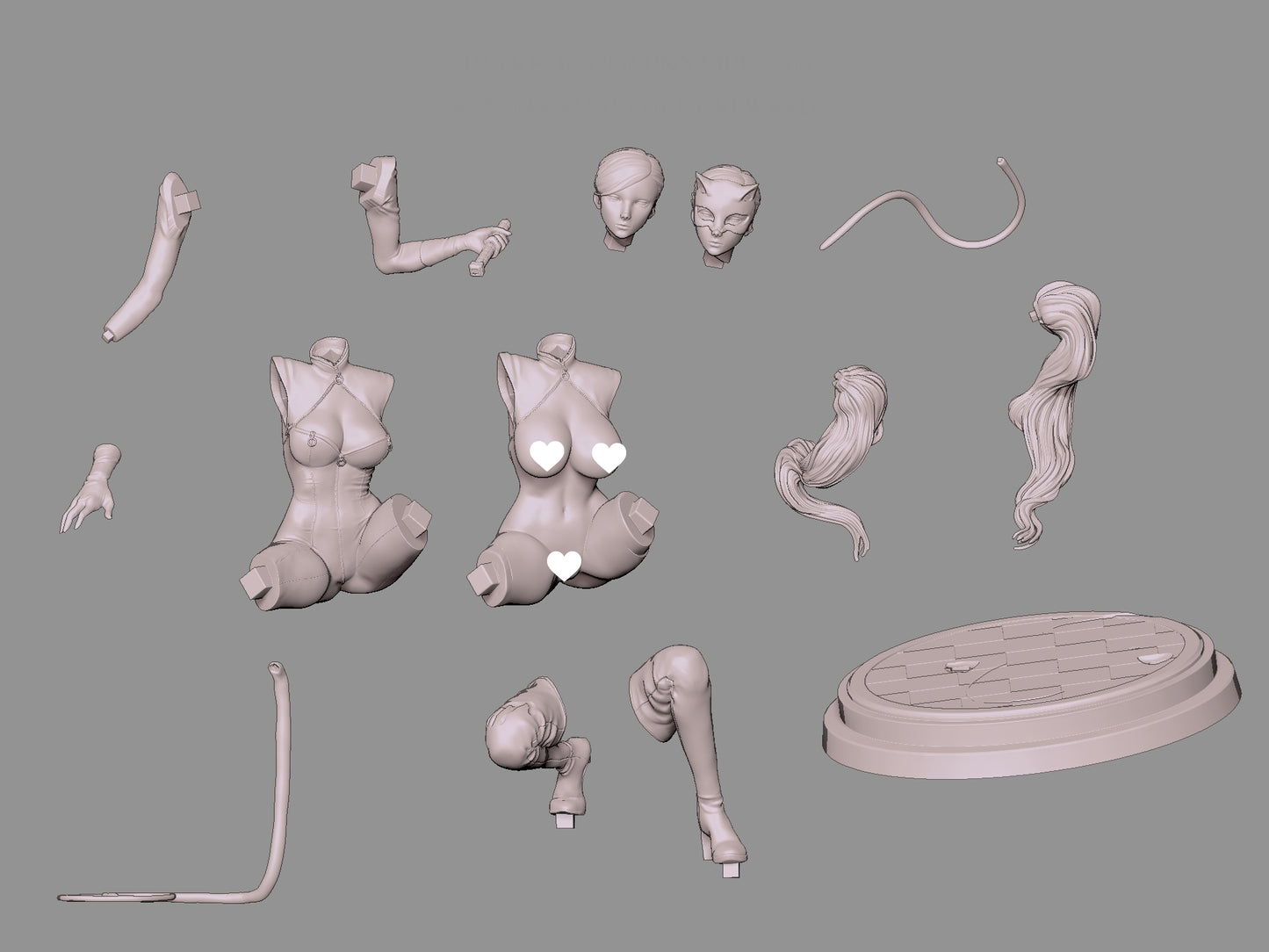 Ann Takamaki SFW/NSFW Sculpture (75mm to 500mm) - Unassembled/Unpainted/3D Print