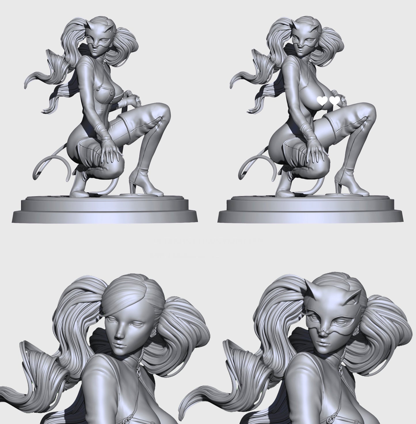 Ann Takamaki SFW/NSFW Sculpture (75mm to 500mm) - Unassembled/Unpainted/3D Print