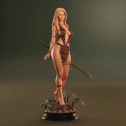 Sheena: Queen of the Jungle Sculpture (75mm to 500mm) - Unassembled/Unpainted/3D Print