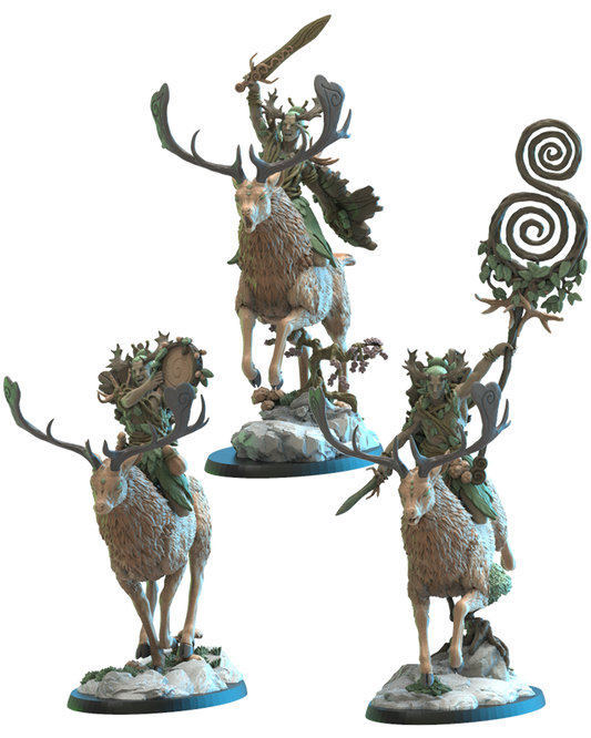 Shika Riders CG (x3) - Wood Elf - TTRPG - Wargaming - LOTR - Dungeons and Dragons