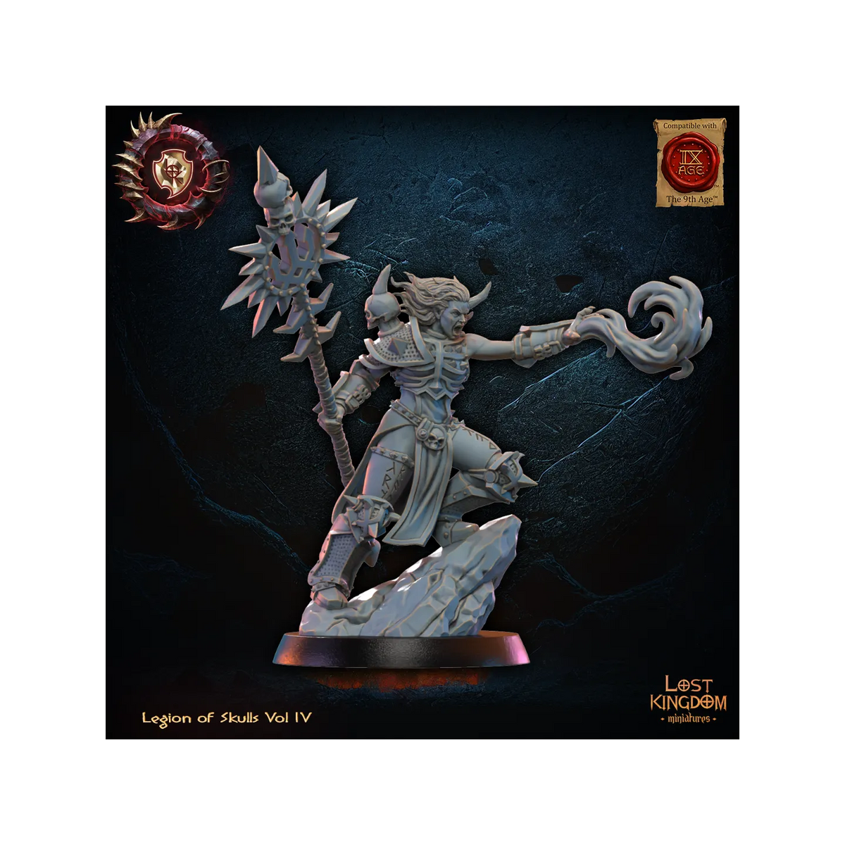 Skull Chosen Sorceress - Legion of Skull - TTRPG - Wargaming - Dungeons and Dragons