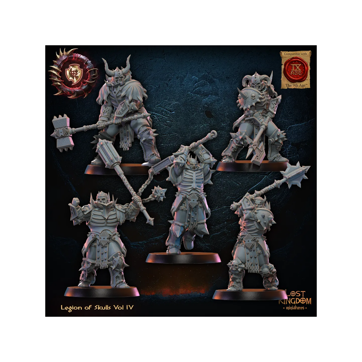 Skull Chosen (x10) - Legion of Skulls - TTRPG - Wargaming - Dungeons and Dragons