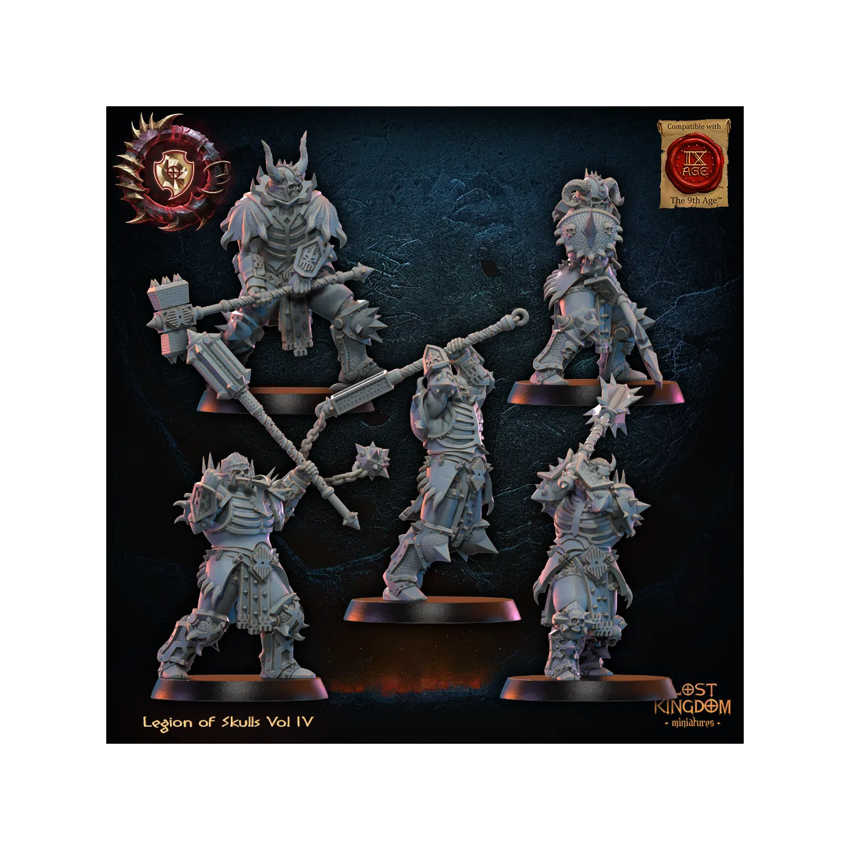 Skull Chosen (x10) - Legion of Skulls - TTRPG - Wargaming - Dungeons and Dragons