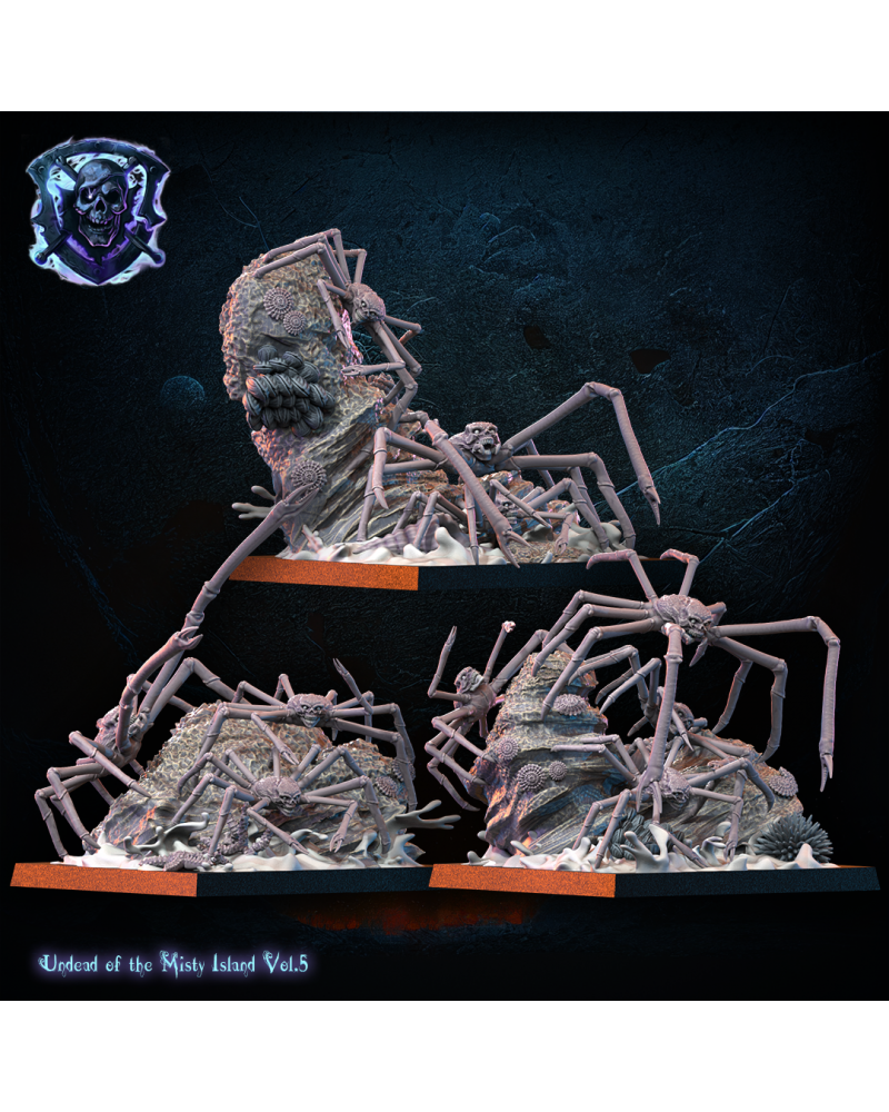 Skull Crab Swarms (x3) - Undead - TTRPG - Wargaming - Dungeons and Dragons