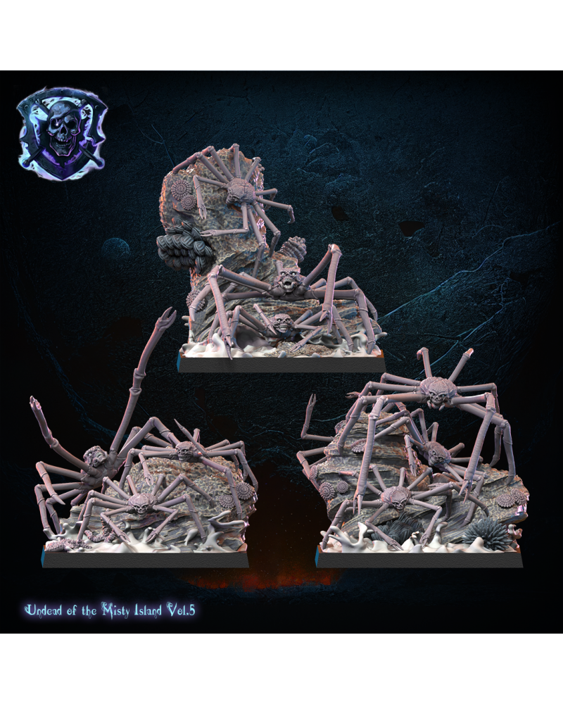 Skull Crab Swarms (x3) - Undead - TTRPG - Wargaming - Dungeons and Dragons