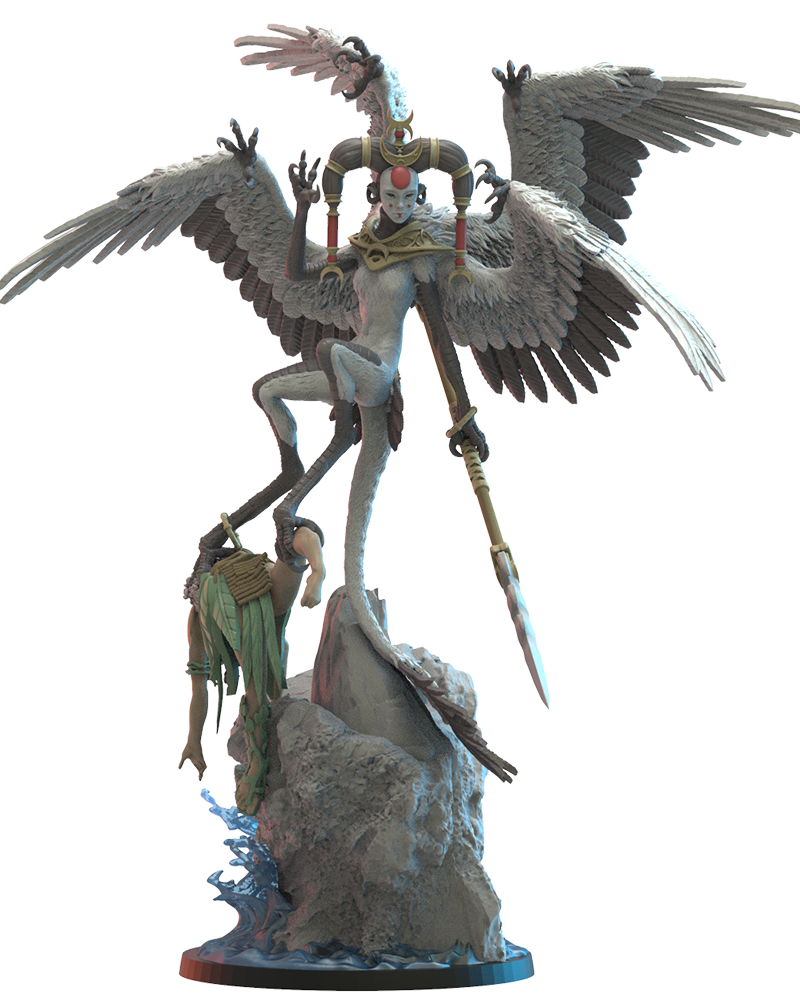 Sora, Kurēnjosei Hero - Harpy - TTRPG - Wargaming - Dungeons and Dragons