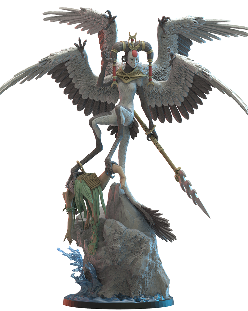 Sora, Kurēnjosei Hero - Harpy - TTRPG - Wargaming - Dungeons and Dragons