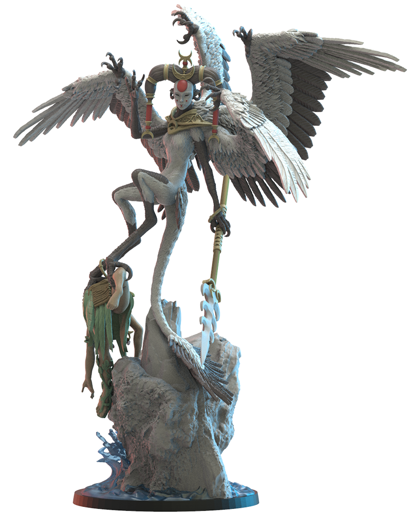 Sora, Kurēnjosei Hero - Harpy - TTRPG - Wargaming - Dungeons and Dragons