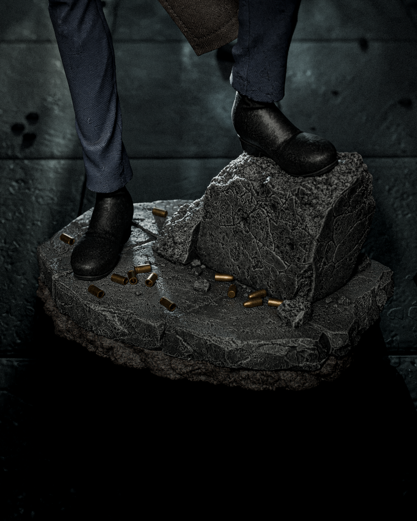 Spike Spiegel Sculpture (75mm to 500mm) - Unassembled/Unpainted/3D Print