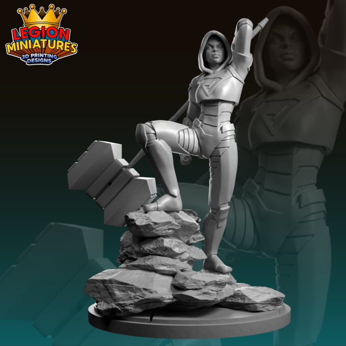 Steel - Tabletop RPG Miniature - Roleplaying 3D Printed Fantasy Mini