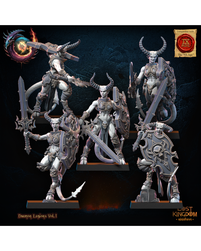 Succubi (x10) - Warriors of the Dark Gods - TTRPG - Wargaming - Dungeons and Dragons