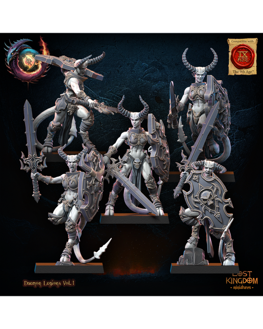 Succubes (x10) - Guerriers des Dieux Sombres - JDR - Wargaming - Donjons et Dragons