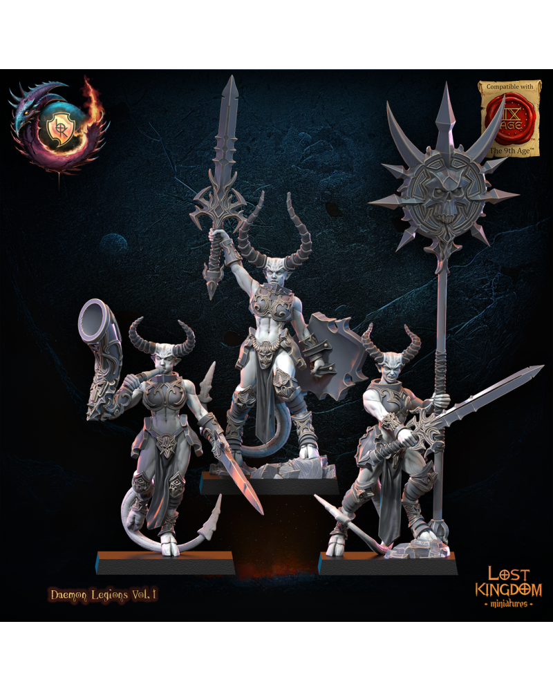 Succubi CG (x3) - Warriors of the Dark Gods - TTRPG - Wargaming - Dungeons and Dragons
