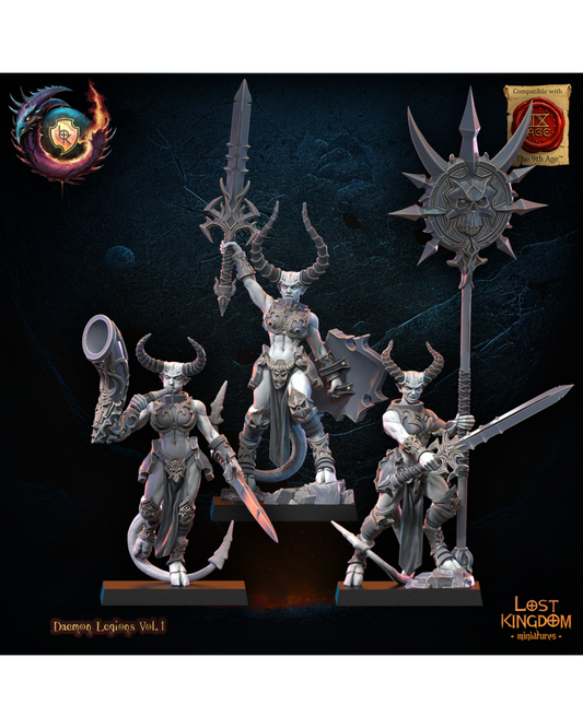 Succubes CG (x3) - Guerriers des Dieux Sombres - JDR - Wargaming - Donjons et Dragons