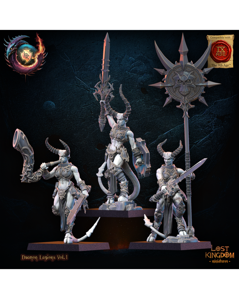 Succubi CG (x3) - Warriors of the Dark Gods - TTRPG - Wargaming - Dungeons and Dragons