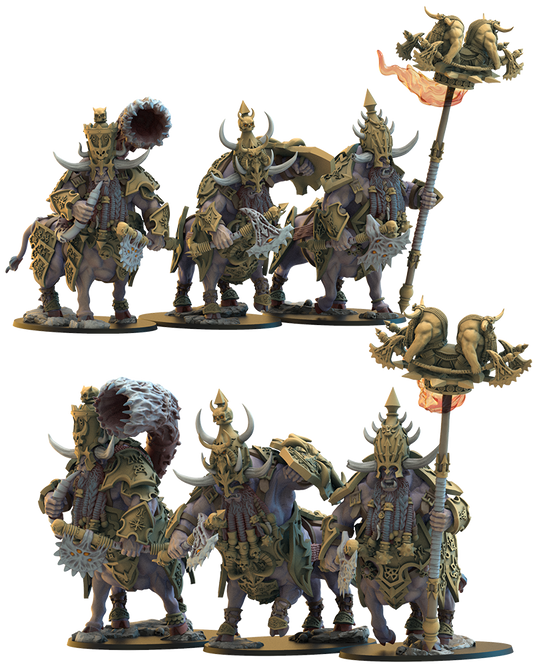 Taurukh Annointed CG (x3) - Chaos Dwarves - TTRPG - Wargaming - Dungeons and Dragons