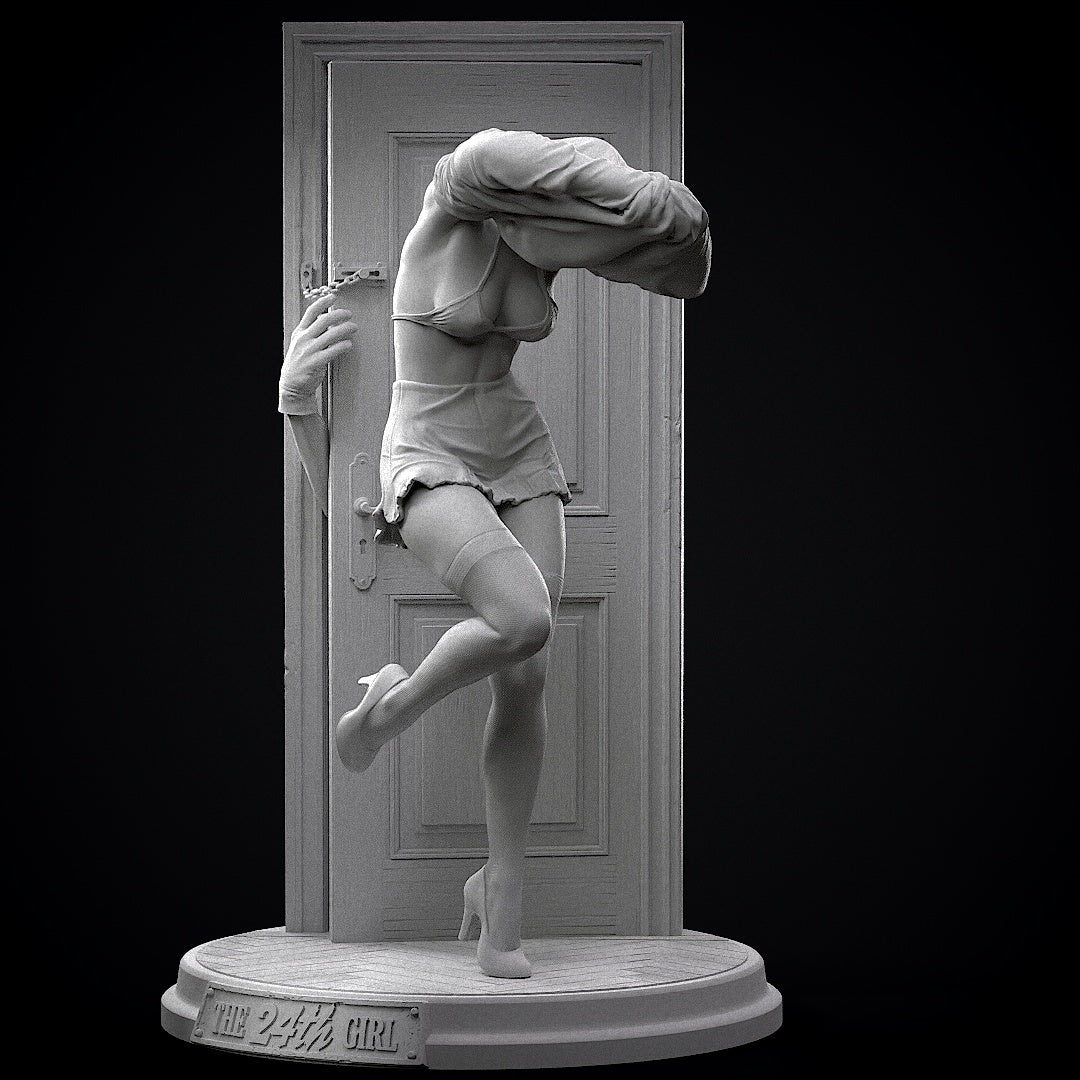 The 24th Girl Sculpture (75mm to 500mm) - Unassembled/Unpainted/3D Print