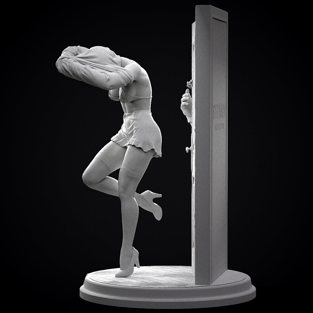 The 24th Girl Sculpture (75mm to 500mm) - Unassembled/Unpainted/3D Print