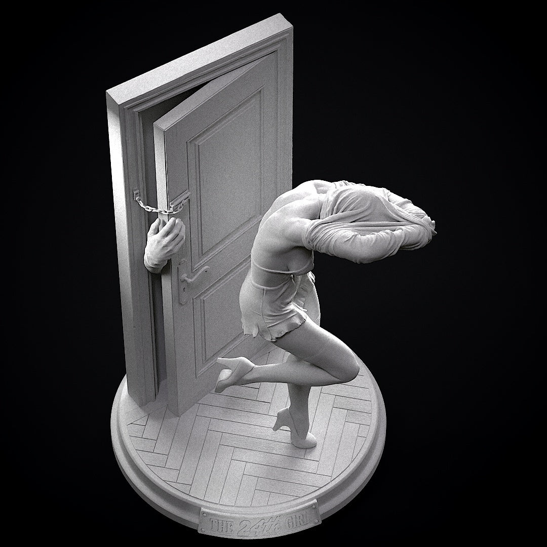 The 24th Girl Sculpture (75mm to 500mm) - Unassembled/Unpainted/3D Print