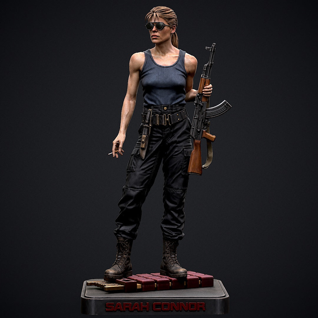Sarah Connor Sculpture (75mm to 500mm) - Unassembled/Unpainted/3D Print