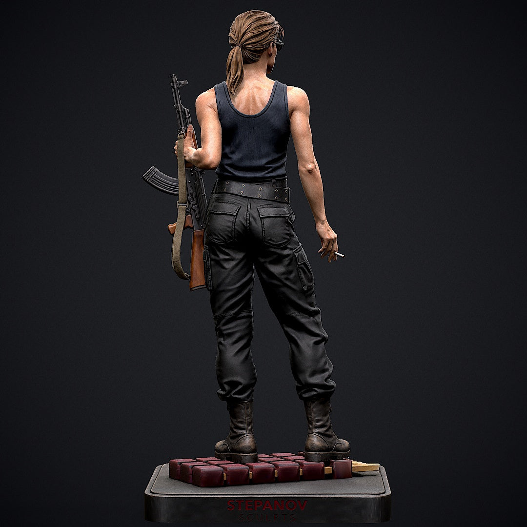 Sarah Connor Sculpture (75mm to 500mm) - Unassembled/Unpainted/3D Print