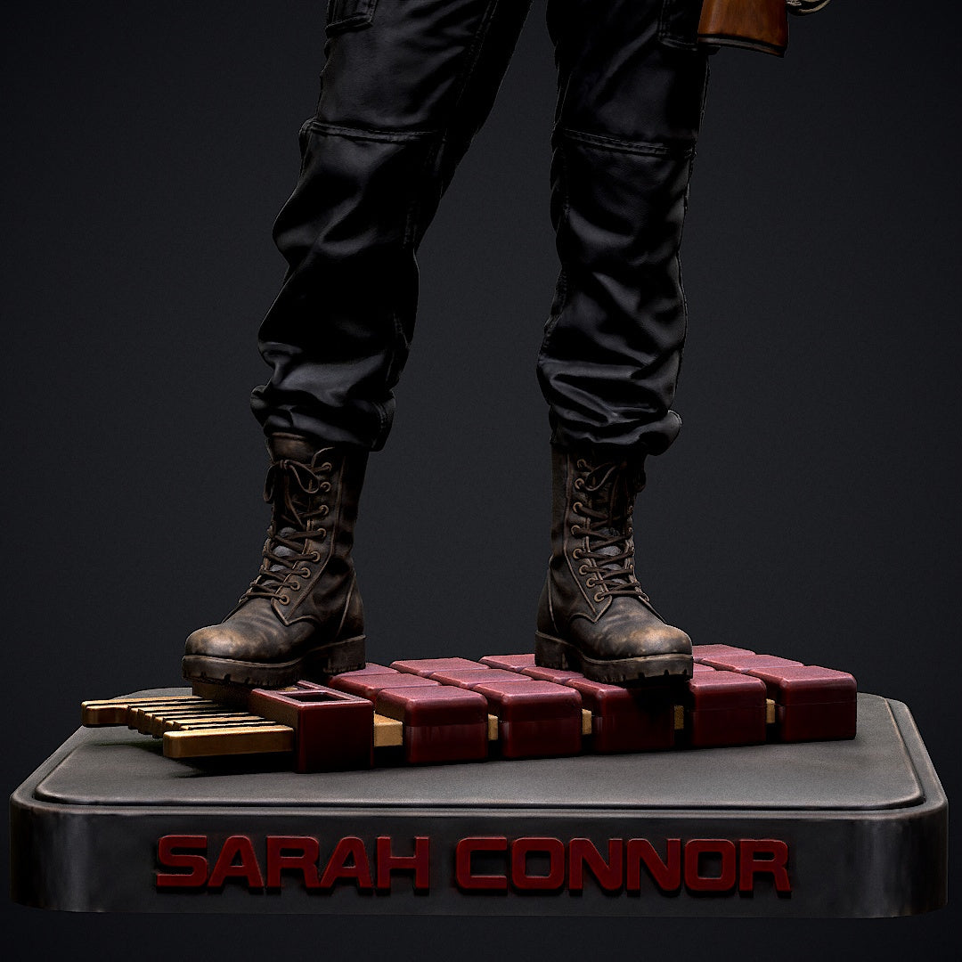 Sarah Connor Sculpture (75mm to 500mm) - Unassembled/Unpainted/3D Print
