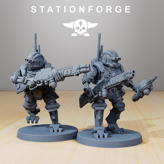 Scavenger Frontliner Techno(x2)by Station Forge - TTRPG - Roleplaying 3D Printed Fantasy Mini