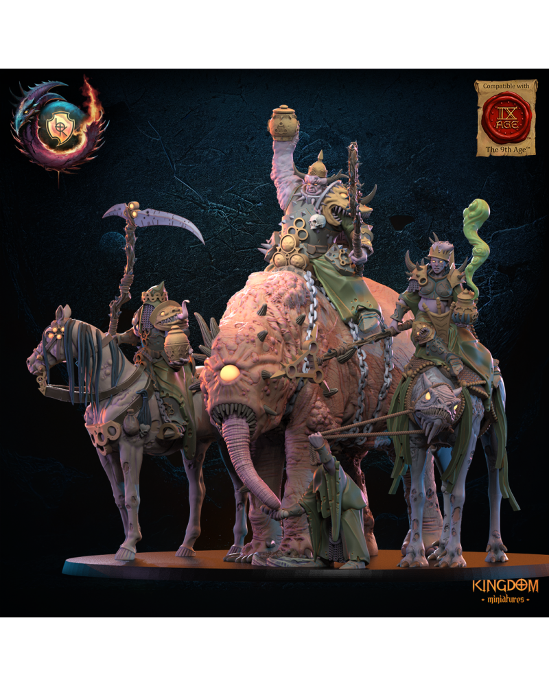 The Gluttony Kings (x3) - Warriors of the Dark Gods - TTRPG - Wargaming - Dungeons and Dragons