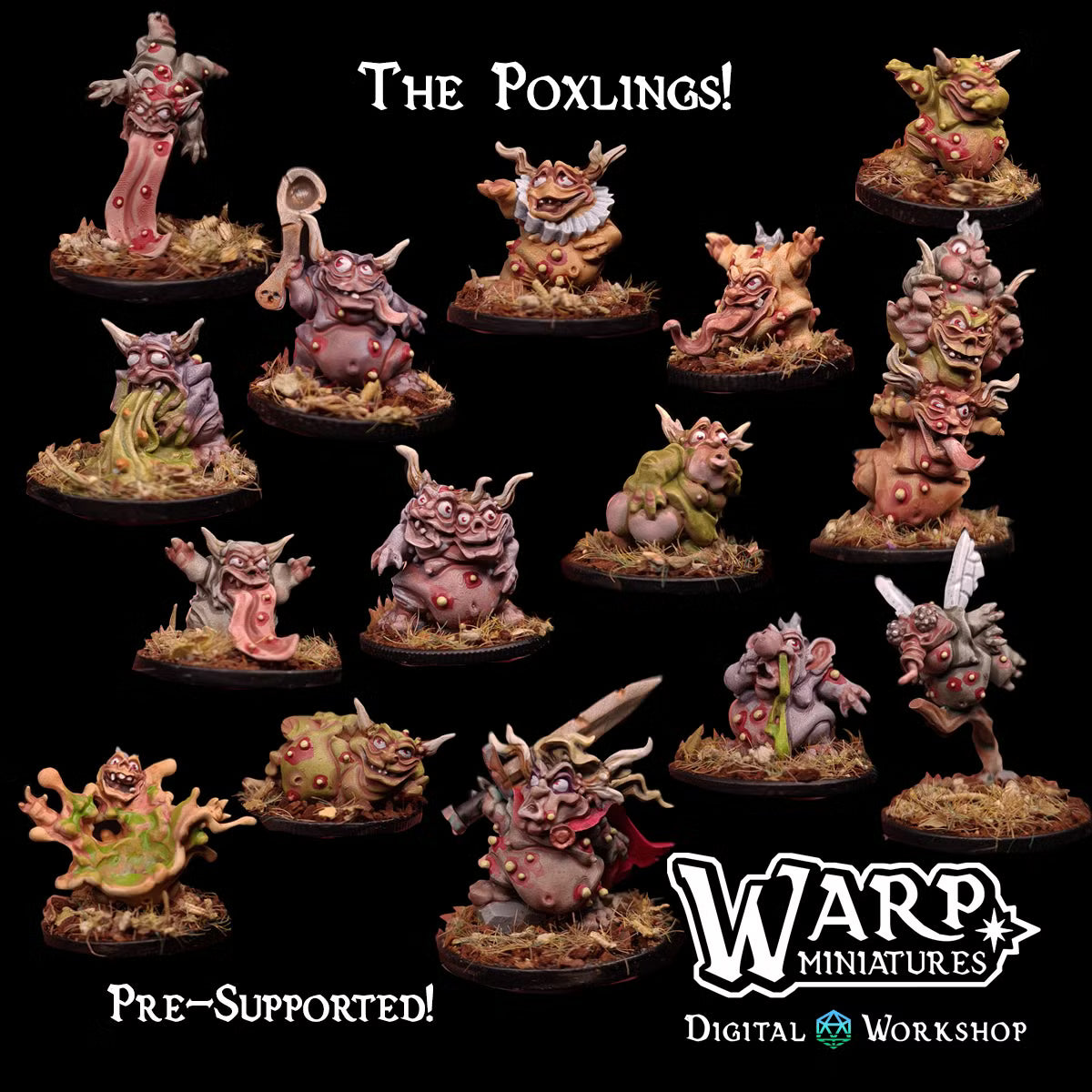 The Poxlings (x15) - TTRPG - Wargaming - Dungeons and Dragons