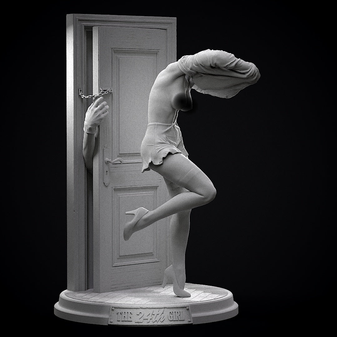 The 24th Girl NSFW Sculpture (75mm to 500mm) - Unassembled/Unpainted/3D Print