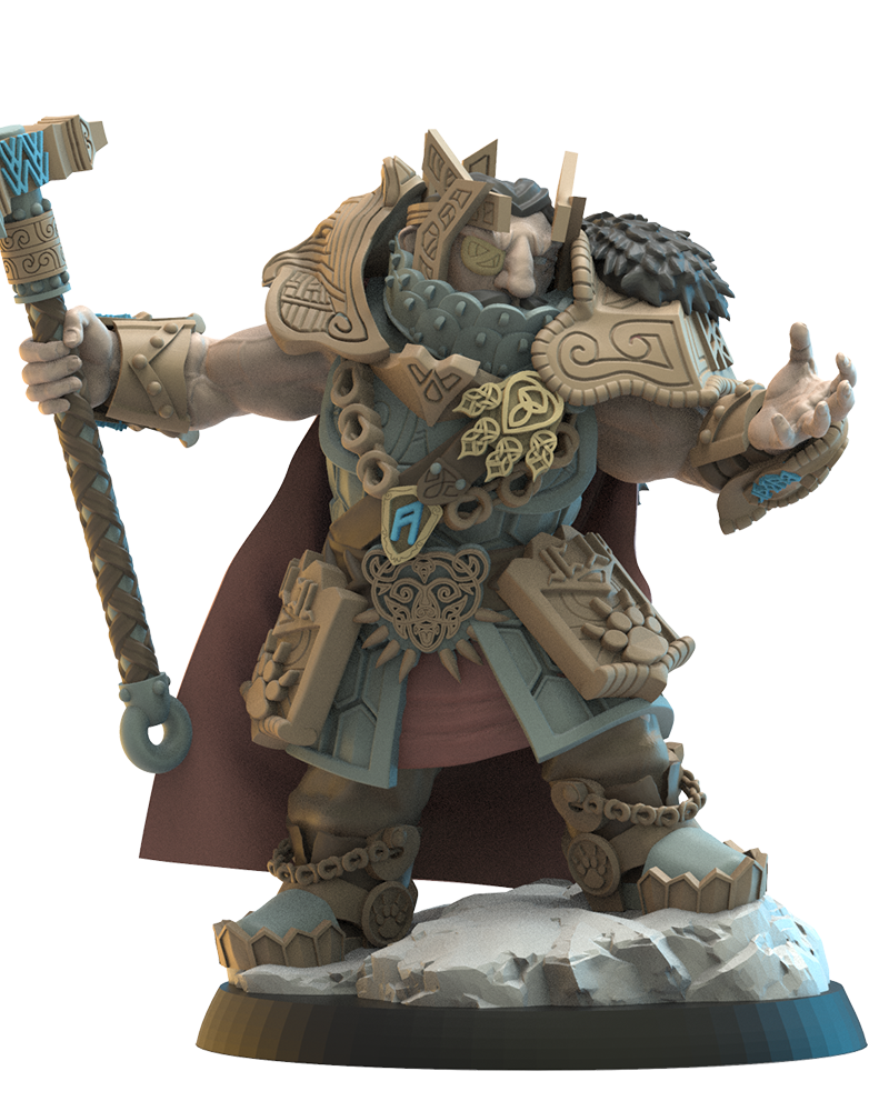 Thordin, One Eye - Dwarf Hero - TTRPG - Wargaming - LOTR - Dungeons and Dragons