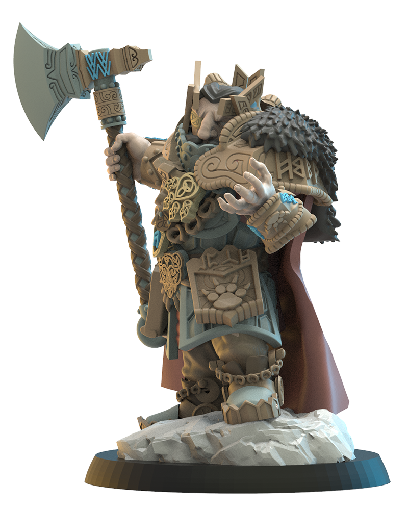 Thordin, One Eye - Dwarf Hero - TTRPG - Wargaming - LOTR - Dungeons and Dragons