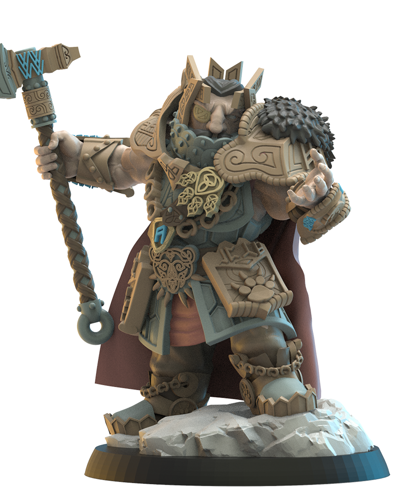 Thordin, One Eye - Dwarf Hero - TTRPG - Wargaming - LOTR - Dungeons and Dragons
