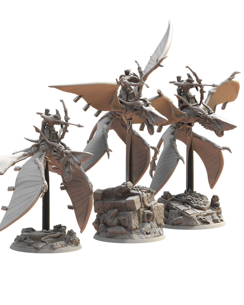 Tlantliatzli Unit (x3) - Lizard-Men - TTRPG - Wargaming - Dungeons and Dragons
