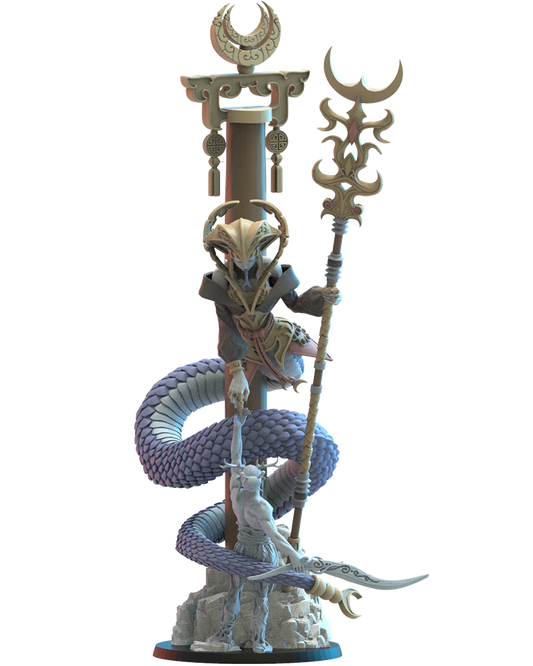 Tsuchinoko, Naga Priestress - TTRPG - Wargaming - Dungeons and Dragons