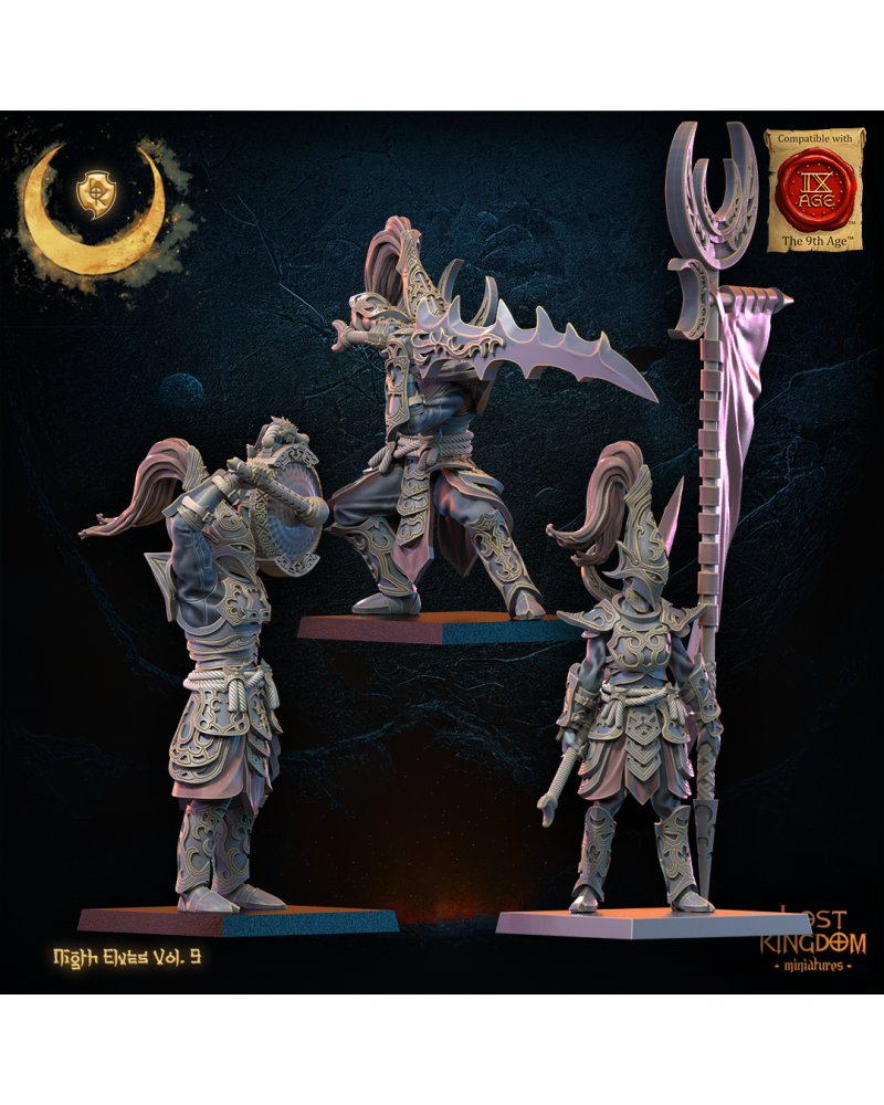 Tsurugi Regiment CG (x3) Night Elves - TTRPG - Wargaming - Dungeons and Dragons