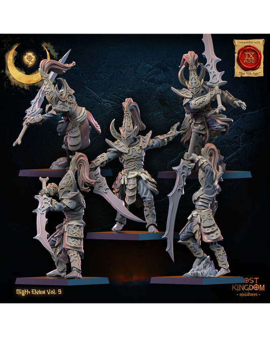 Tsurugi Regiment (x10) - Night Elves - TTRPG - Wargaming - Dungeons and Dragons