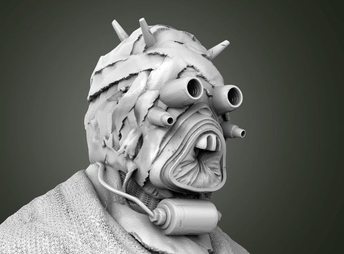 Tuskan Raider Bust - Dungeons and Dragons - by Star Wars 3D - Tabletop RPG Miniature - Roleplaying 3D Printed Fantasy Mini
