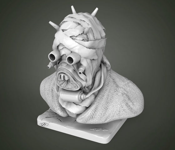 Tuskan Raider Bust - Dungeons and Dragons - by Star Wars 3D - Tabletop RPG Miniature - Roleplaying 3D Printed Fantasy Mini
