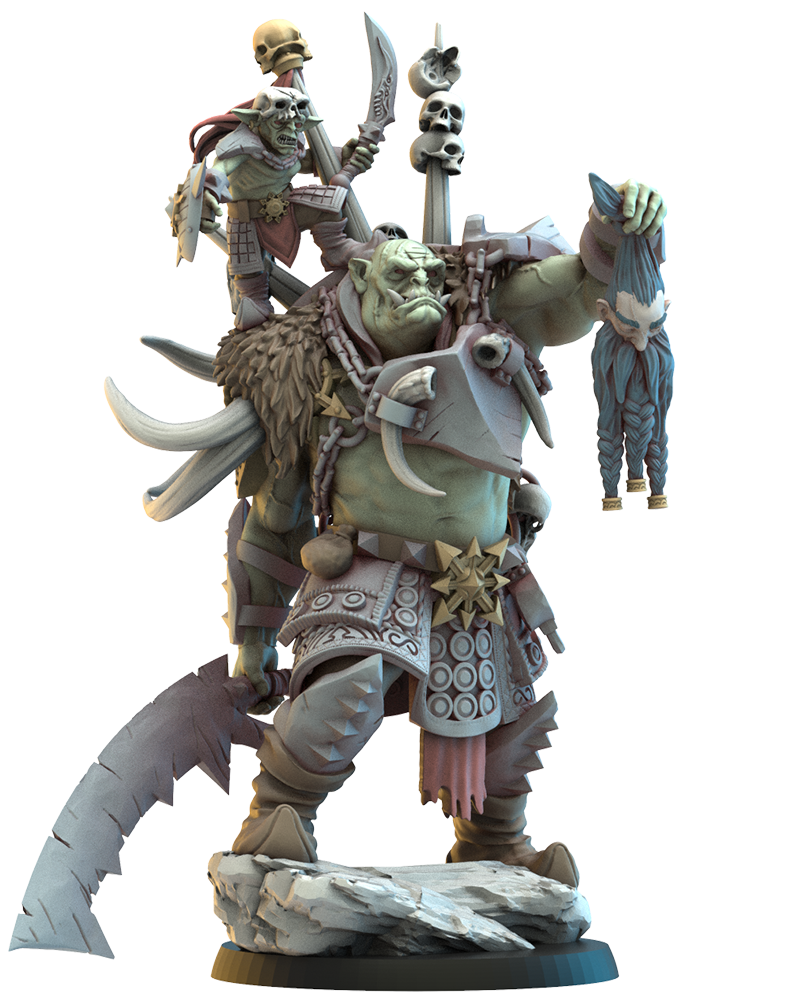 Uhur & Ofduk, the Unchained - Orcs - TTRPG - Wargaming - LOTR - Dungeons and Dragons