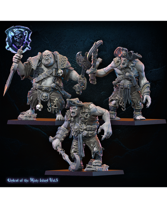 Régiment d'ogres morts-vivants (x3) Pirates morts-vivants - JDR - Wargaming - Donjons et Dragons