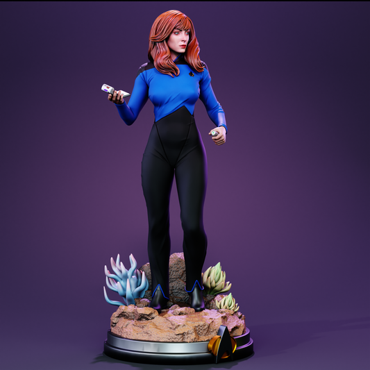 Dr. Beverly Crusher Star Trek Sculpture (75mm to 500mm) - Unassembled/Unpainted/3D Print
