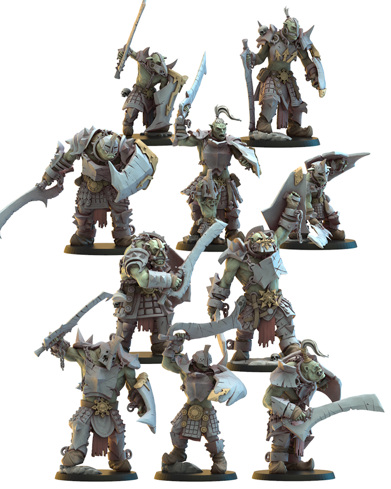 Urk Slaves (x10) Orcs - TTRPG - Wargaming - LOTR - Dungeons and Dragons