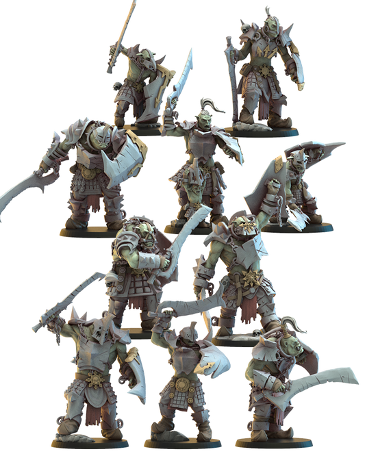 Esclaves Ourouk (x10) Orques - JDR - Wargaming - SDA - Donjons et Dragons