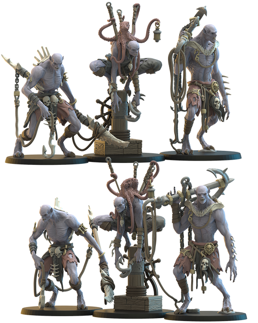 Vycanthropes Looters (x3) - Undead Pirates - TTRPG - Wargaming - Dungeons and Dragons