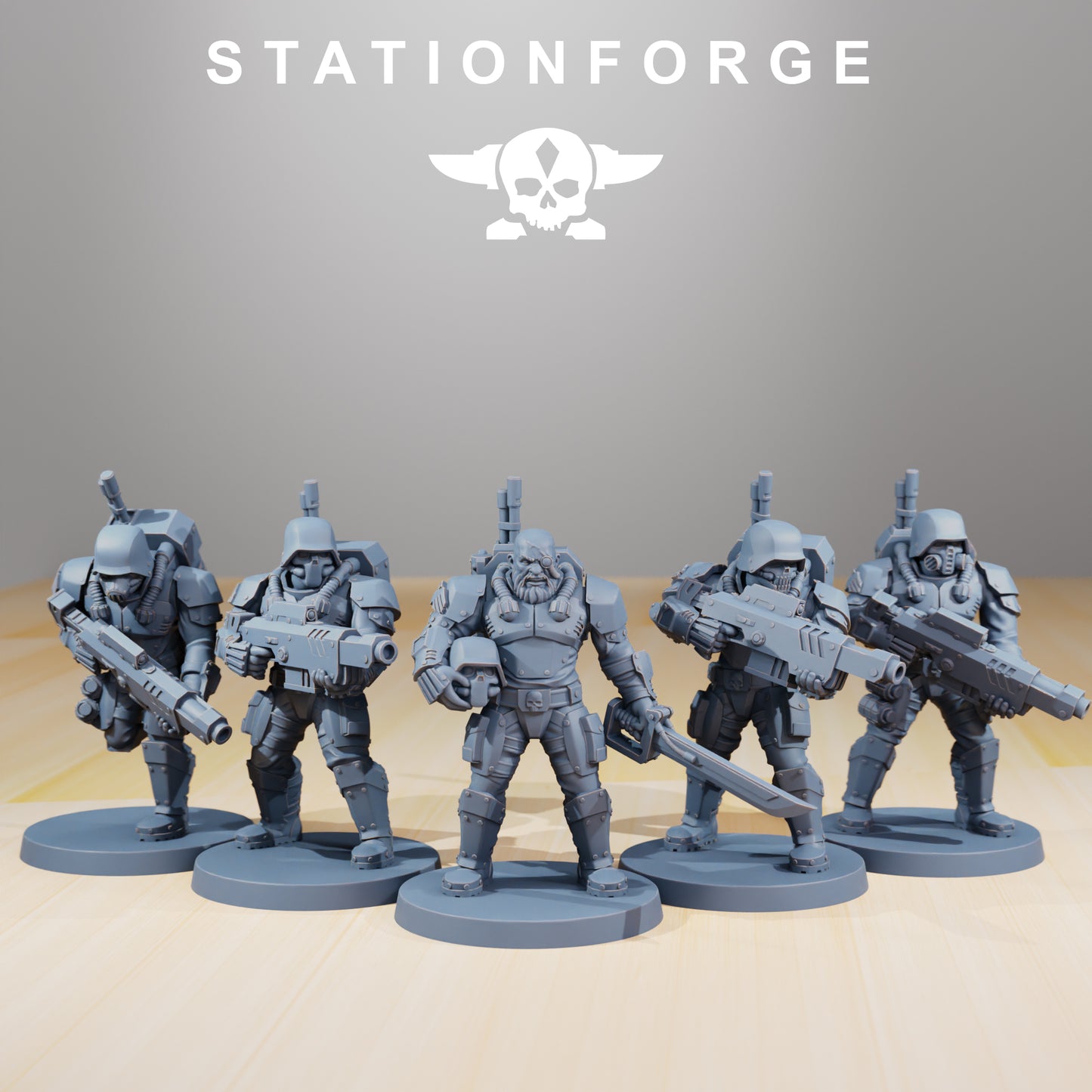 Vaskar Infantry (x5) - Station Forge - TTRPG - Wargaming - Grimdark